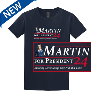 *New Low Price!* Martin For President Tee - College House